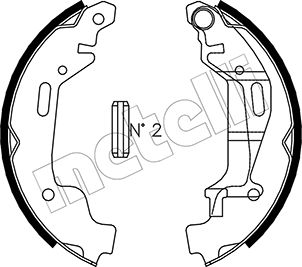 Bremsbackensatz - 53-0314 METELLI