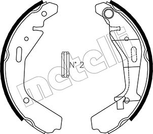 Brake Shoe Set - 53-0318 METELLI