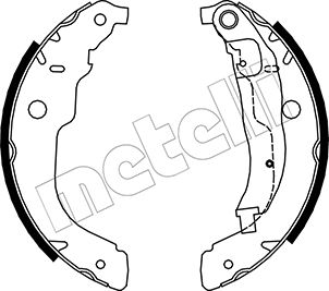 Brake Shoe Set - 53-0333 METELLI