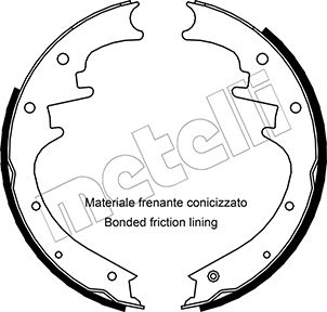 Kit ganasce freno - 53-0352 METELLI
