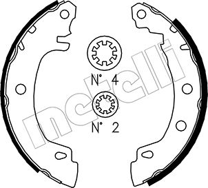 Brake Shoe Set - 53-0353 METELLI