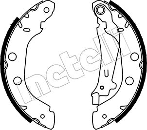 Brake Shoe Set - 53-0354 METELLI