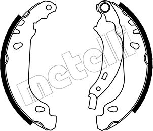 Kit ganasce freno - 53-0356 METELLI