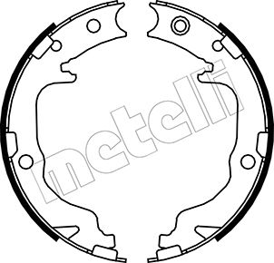 Brake Shoe Set, parking brake - 53-0362 METELLI