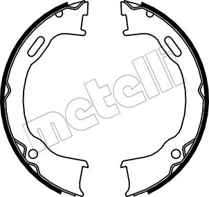 Brake Shoe Set, parking brake - 53-0364 METELLI