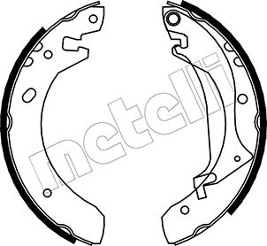 Brake Shoe Set - 53-0368 METELLI