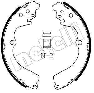 Brake Shoe Set - 53-0383 METELLI