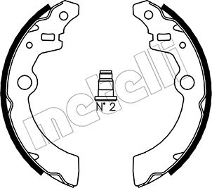Kit ganasce freno - 53-0404 METELLI