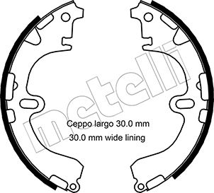 Kit ganasce freno - 53-0422 METELLI