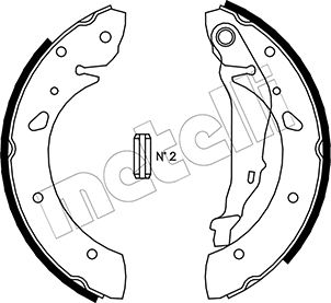 Brake Shoe Set - 53-0430 METELLI
