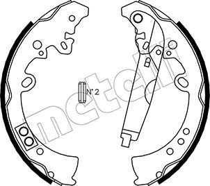 Bremsbackensatz - 53-0445 METELLI