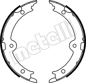 Brake Shoe Set, parking brake - 53-0449 METELLI