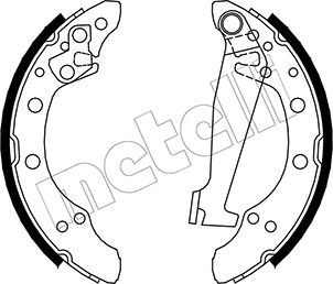Brake Shoe Set - 53-0468 METELLI