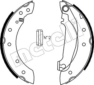Kit ganasce freno - 53-0476 METELLI