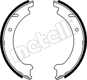 Brake Shoe Set, parking brake - 53-0478 METELLI