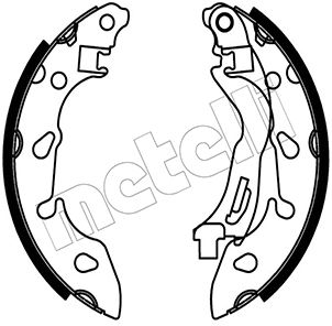 Kit ganasce freno - 53-0488 METELLI
