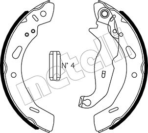 Brake Shoe Set - 53-0490 METELLI