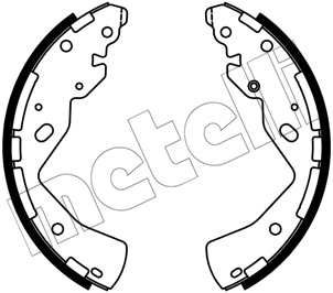 Kit ganasce freno - 53-0668 METELLI