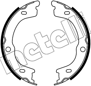 Brake Shoe Set, parking brake - 53-0740 METELLI