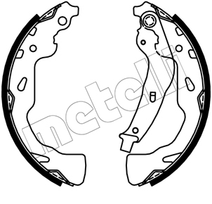 Brake Shoe Set - 53-0744 METELLI