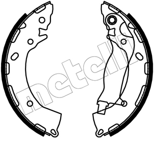 Brake Shoe Set - 53-0747 METELLI