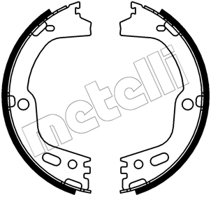 Kit ganasce, Freno stazionamento - 53-0756 METELLI