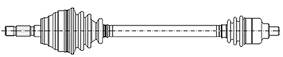 Drive Shaft - 17-0256 METELLI