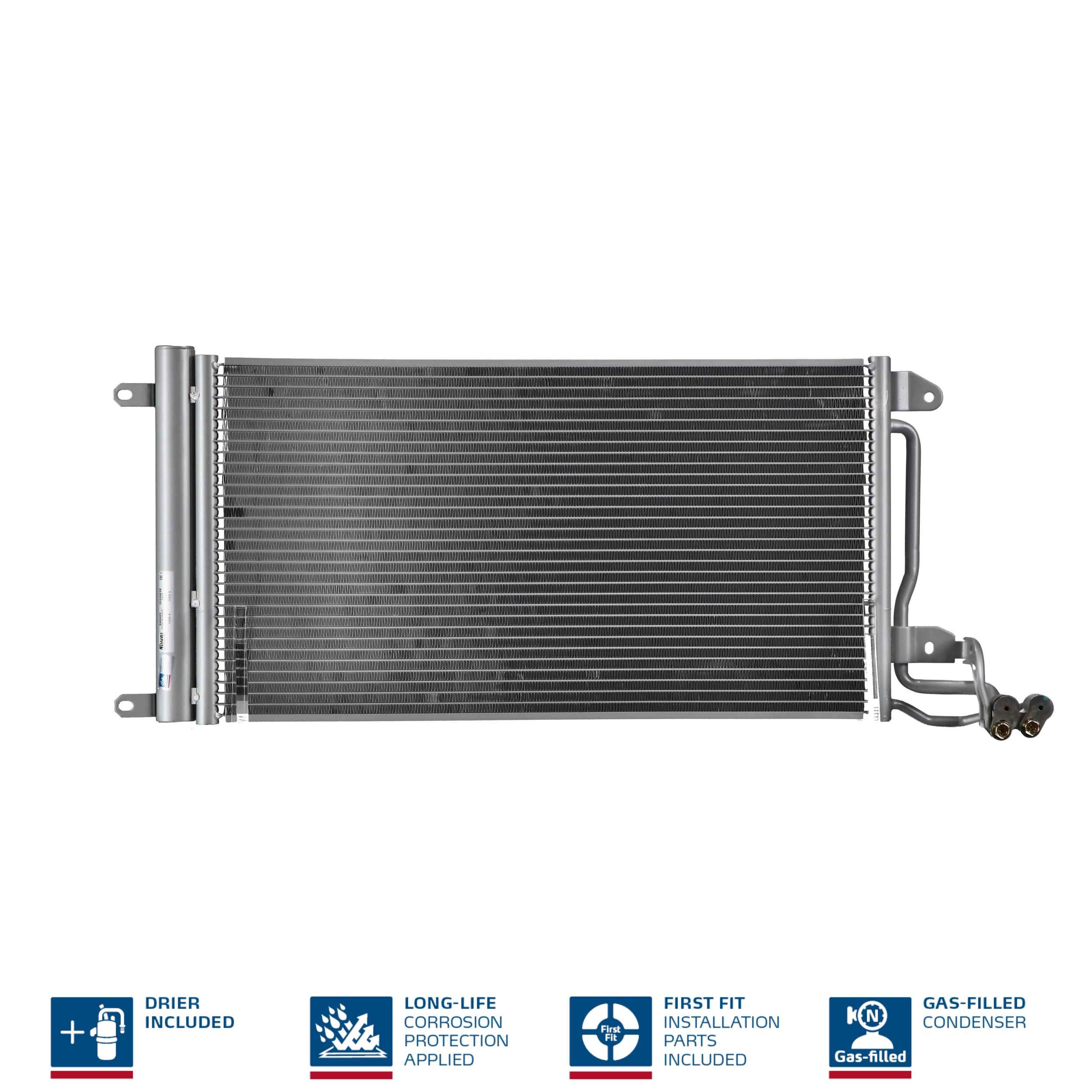 Condenser, air conditioning - 940093 NISSENS