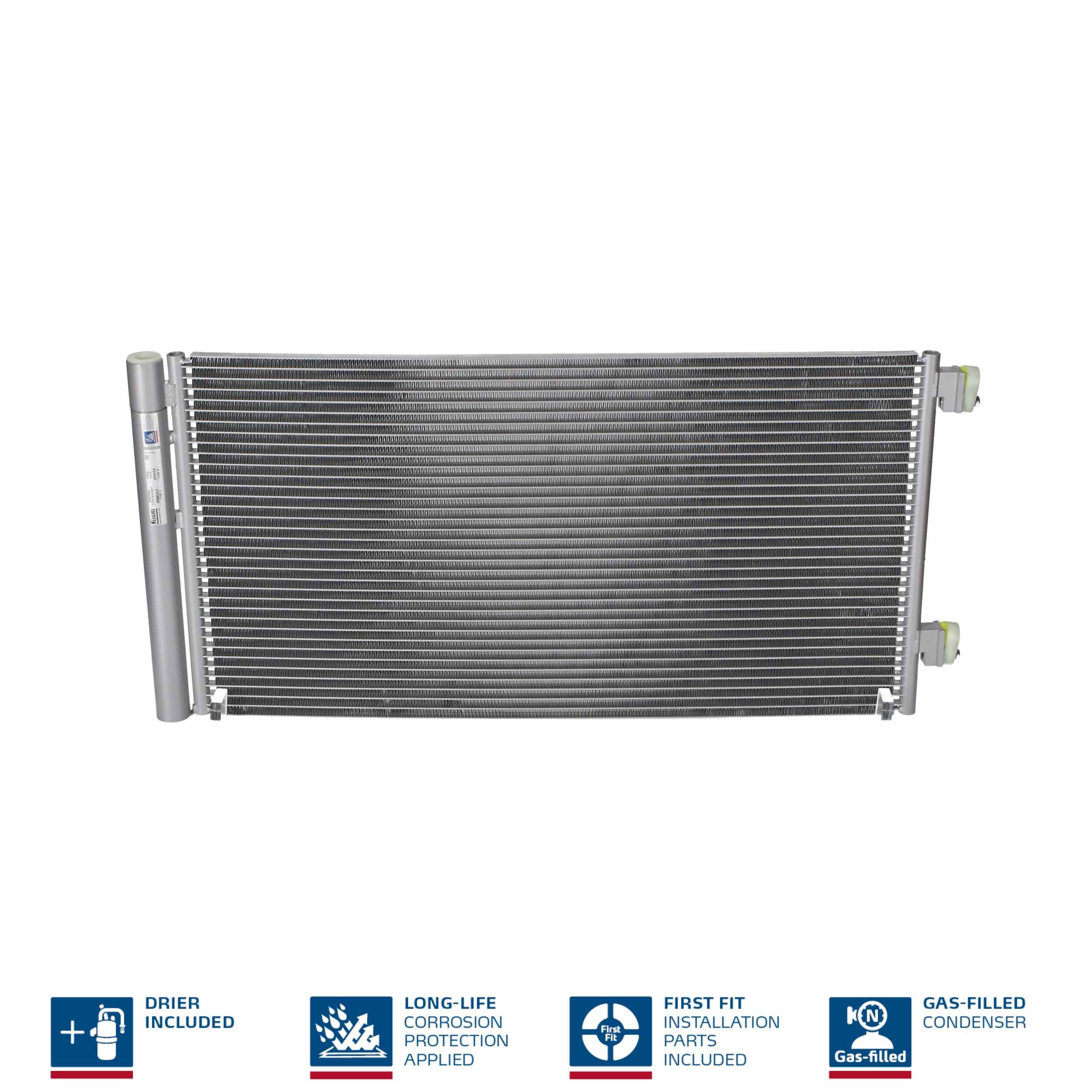 Condenser, air conditioning - 940204 NISSENS