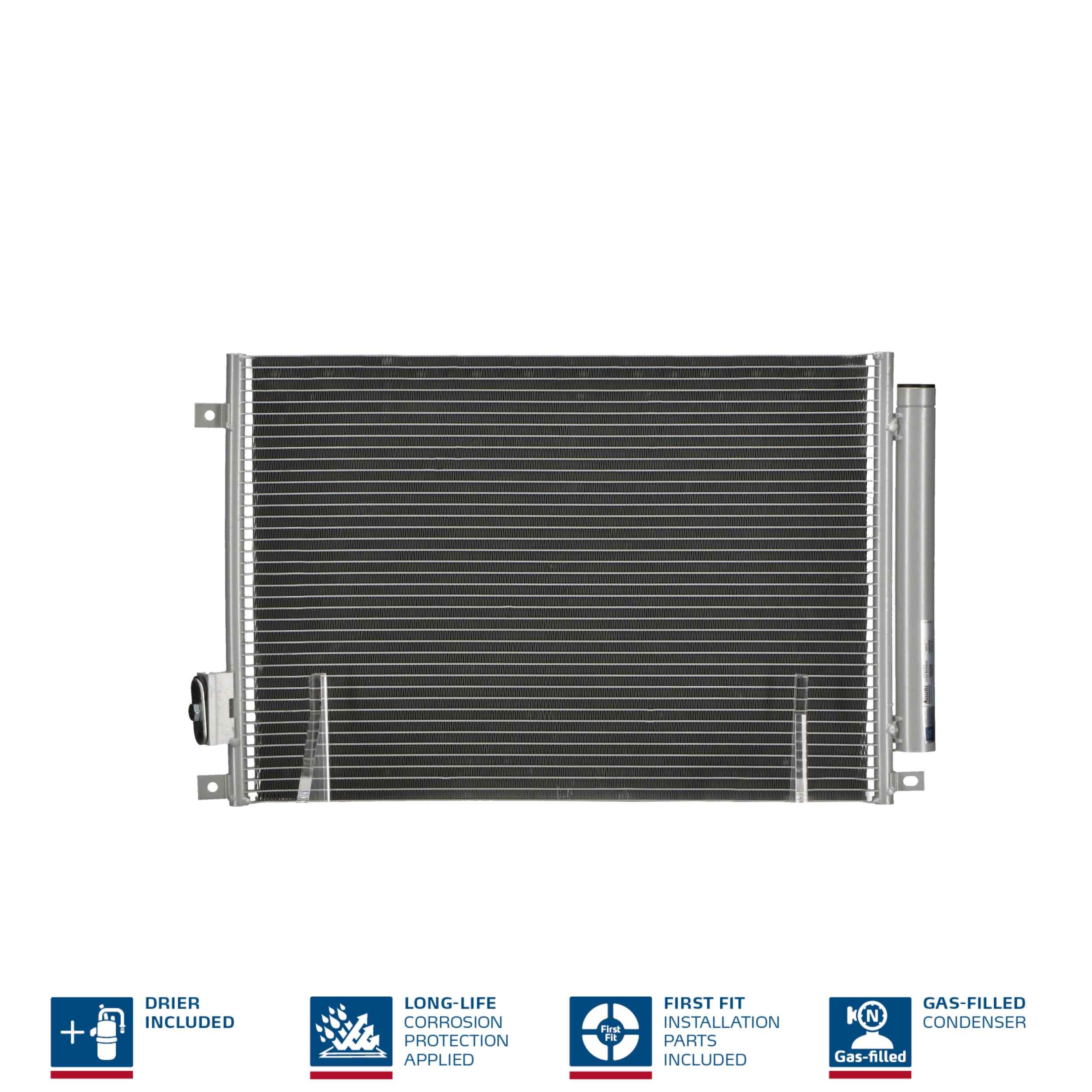 Condenser, air conditioning - 940280 NISSENS
