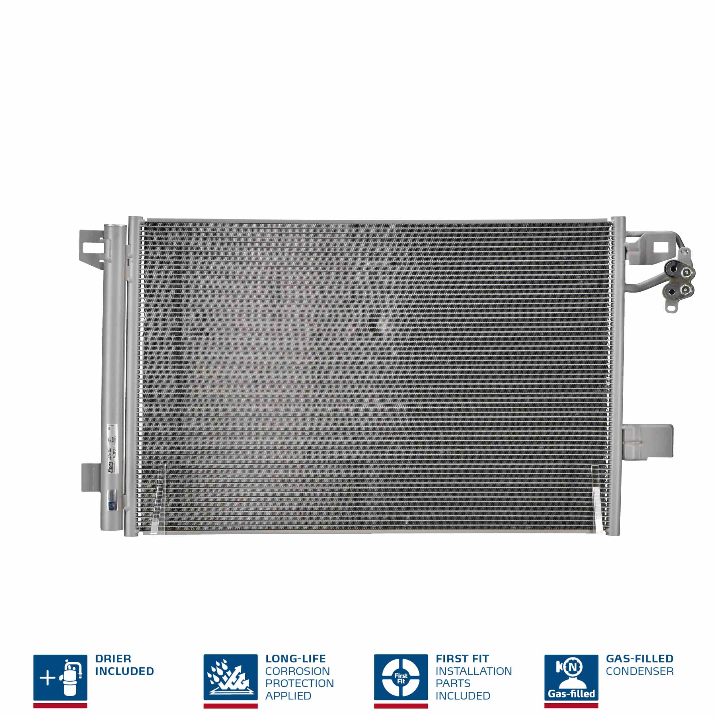 Condenser, air conditioning - 940345 NISSENS