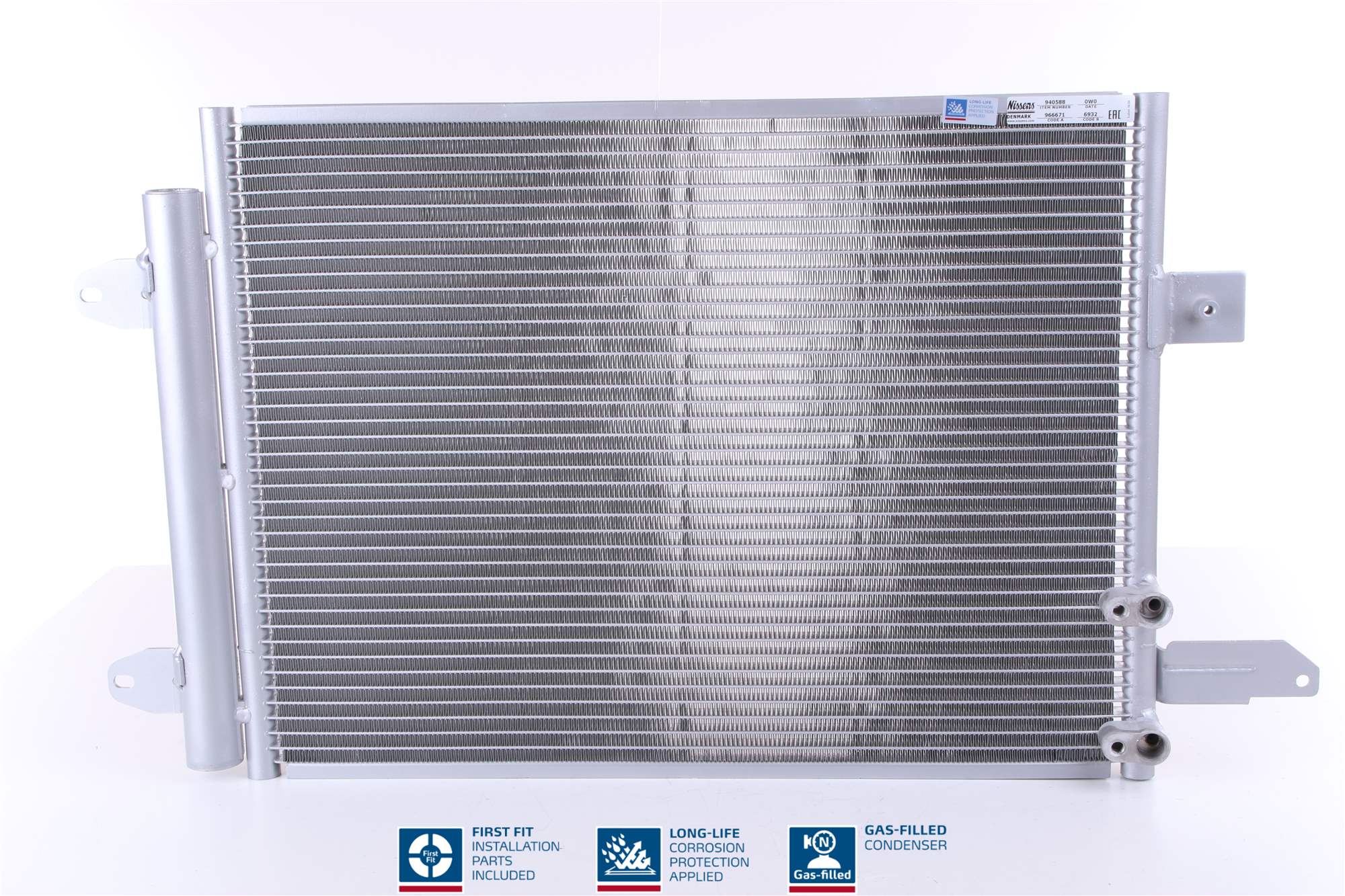 Condenser, air conditioning - 940588 NISSENS