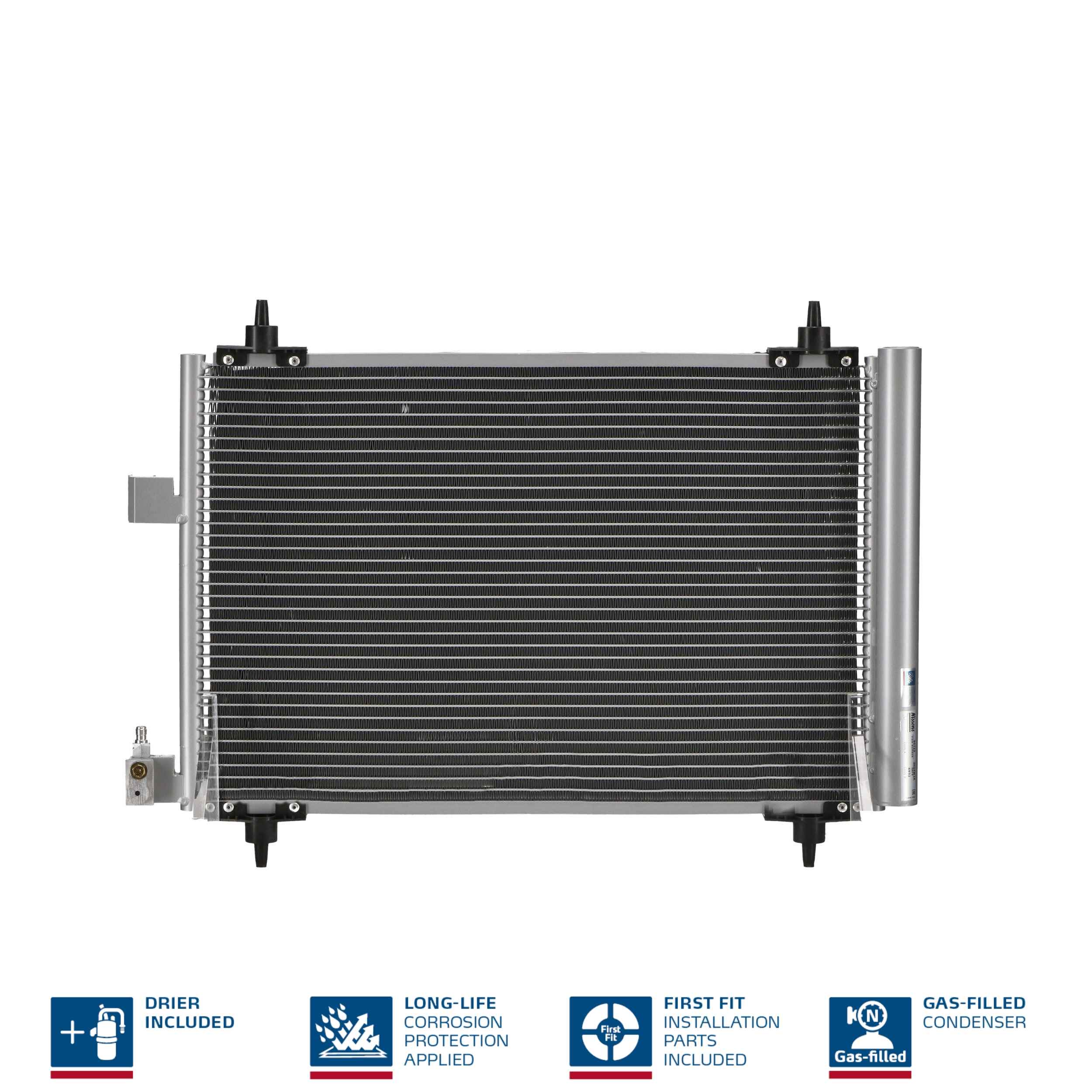 Condenser, air conditioning - 94723 NISSENS