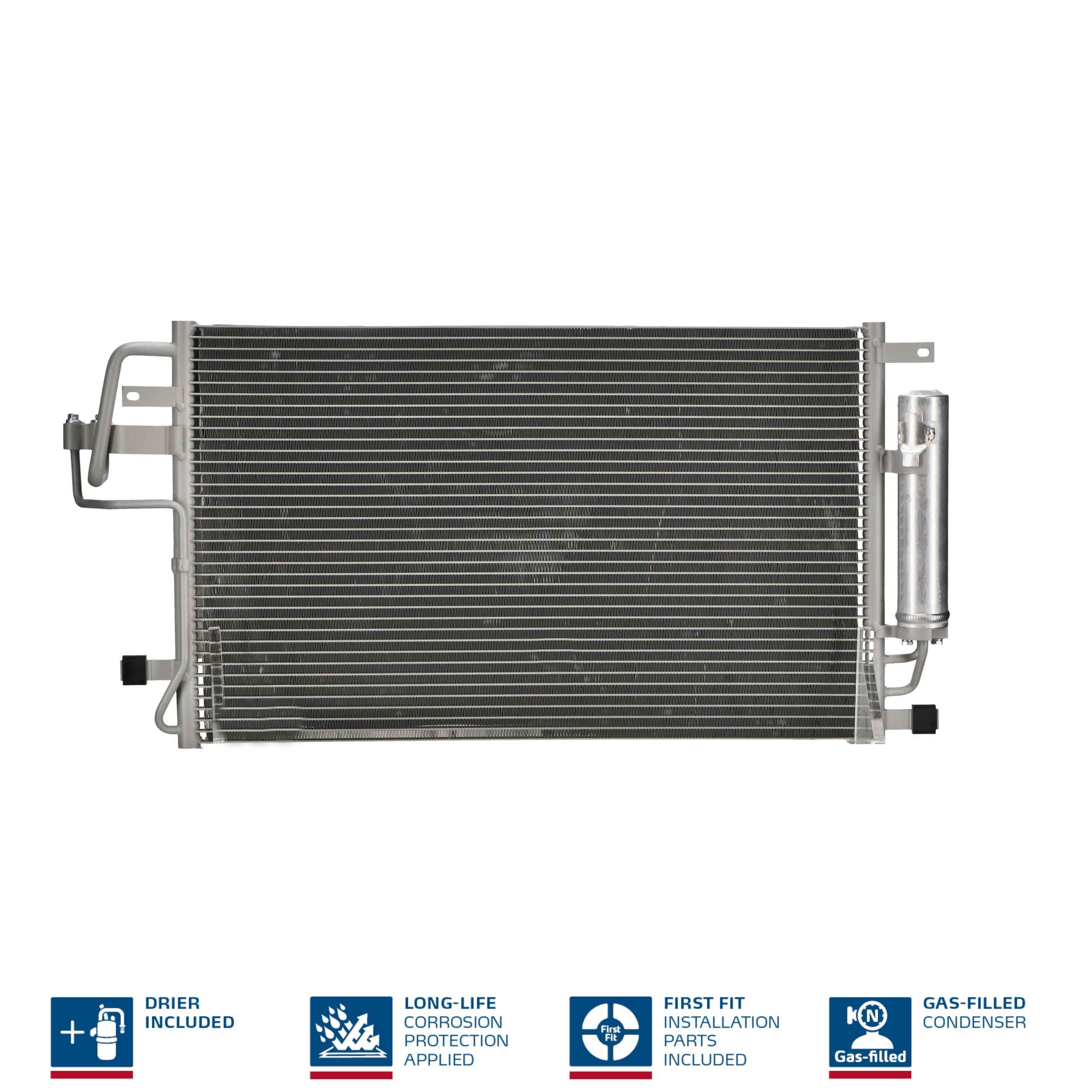Condenser, air conditioning - 94801 NISSENS