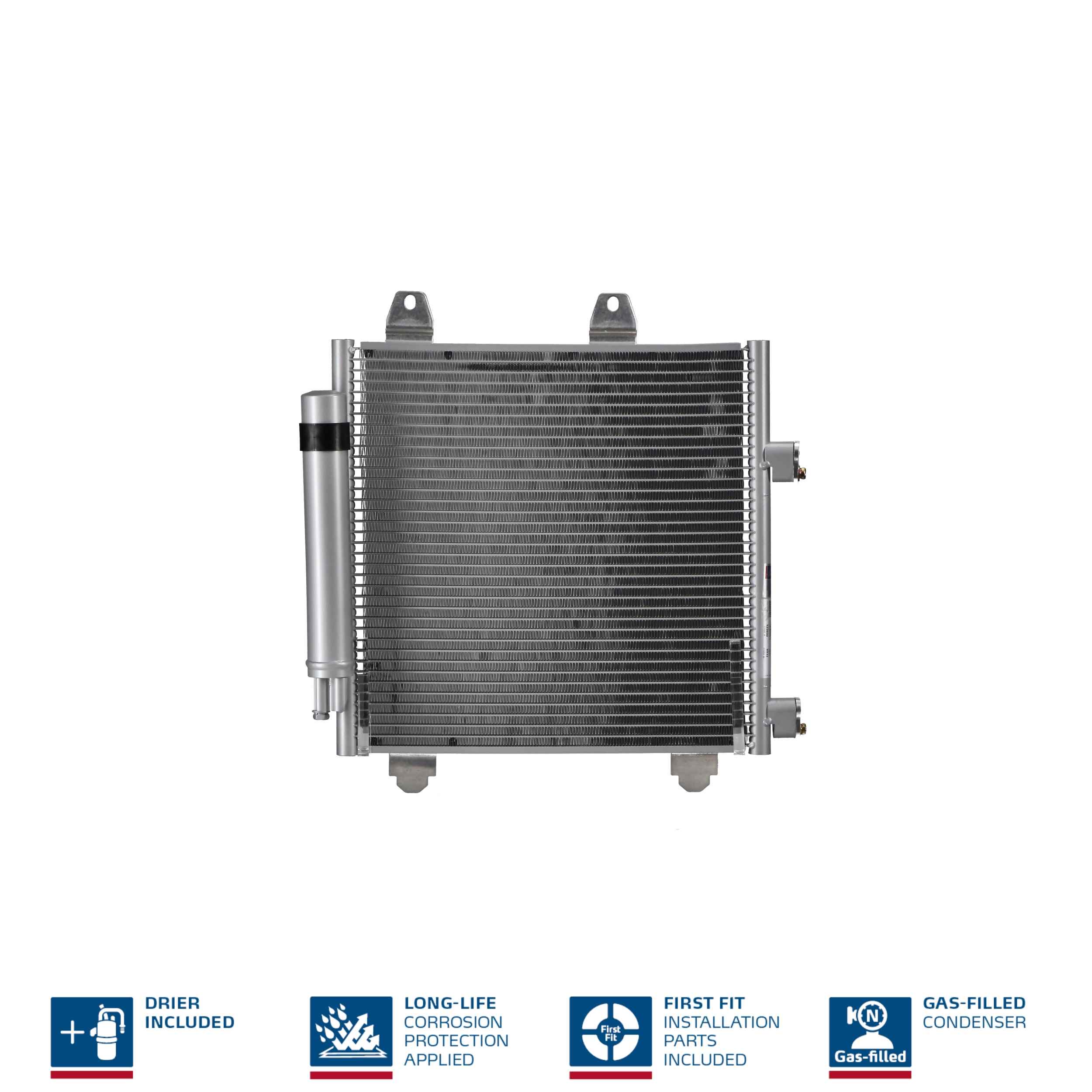 Condenser, air conditioning - 94891 NISSENS