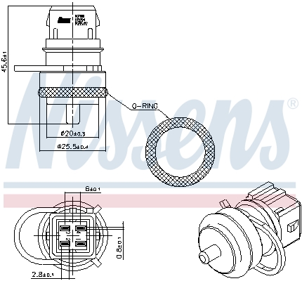 Sensor, coolant temperature - 207000 NISSENS