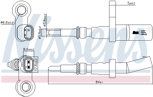 Sensor, coolant temperature - 207017 NISSENS