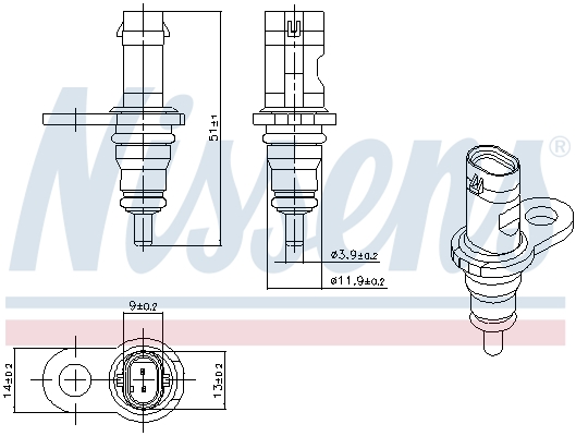 Sensor, coolant temperature - 207067 NISSENS