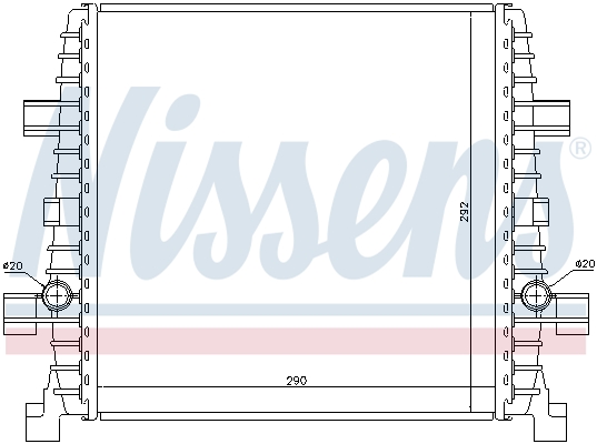 Low Temperature Cooler, intercooler - 60358 NISSENS