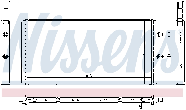 Low Temperature Cooler, intercooler - 60835 NISSENS