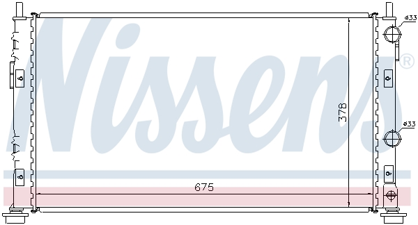 Radiator, engine cooling - 61003 NISSENS