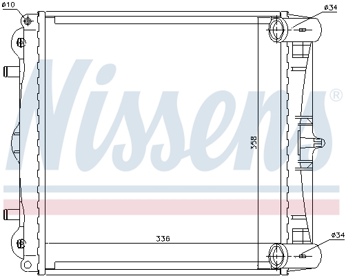 Radiator, engine cooling - 63776 NISSENS