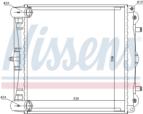 Radiator, engine cooling - 63777 NISSENS
