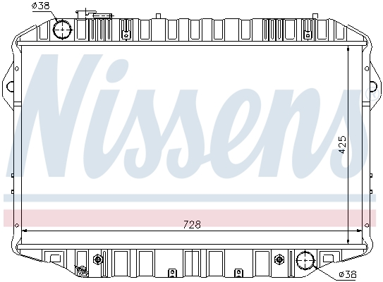 Radiator, engine cooling - 64861 NISSENS