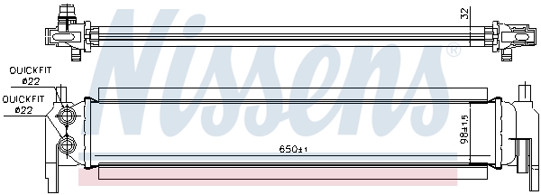 Radiator, engine cooling - 65318 NISSENS
