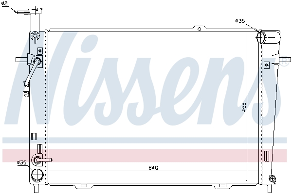Radiator, engine cooling - 67479 NISSENS