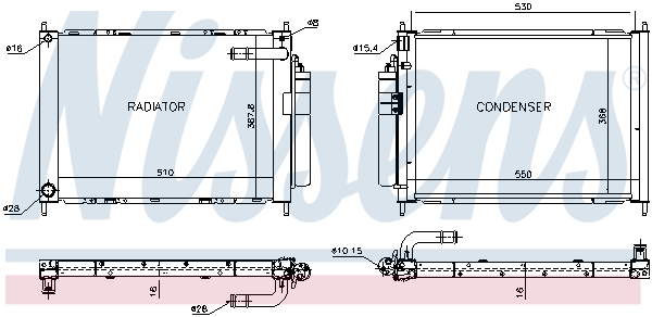 Cooler Module - 68747 NISSENS