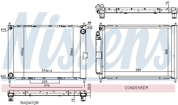 Cooler Module - 68757 NISSENS