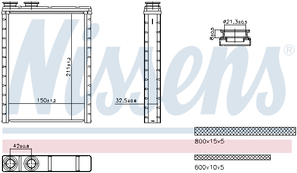 Heat Exchanger, interior heating - 707286 NISSENS