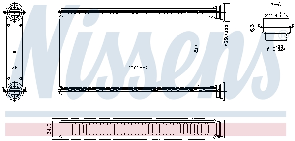 Heat Exchanger, interior heating - 707288 NISSENS